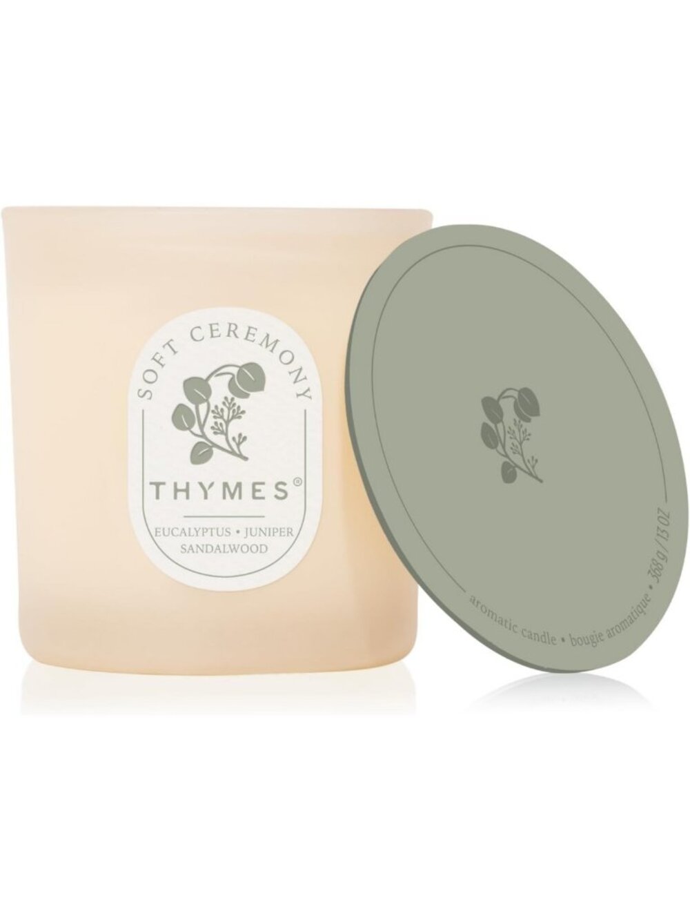 Luxury Scented Candle for Home Decor - Soft Ceremony 2 Wick Medium 13 oz Gift